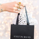 Pearl Ripple Ring with Patina - by Kristen Baird® Jewelry