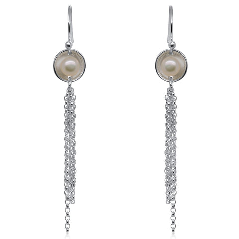 Mini Pearl Fringe Earrings by Kristen Baird®