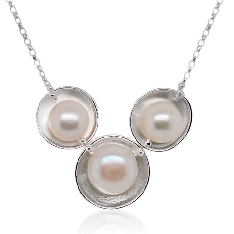 Triple Pearl Necklace by Kristen Baird®