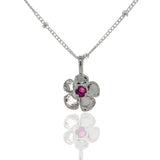 Petite Lavender Gem Necklace