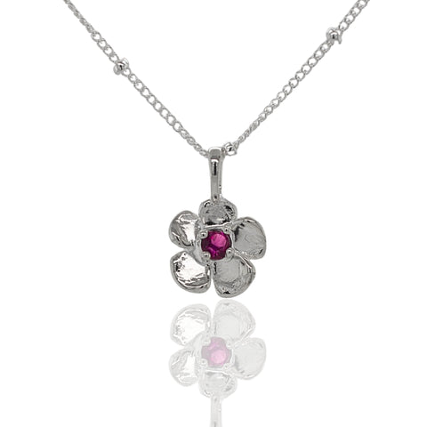 Petite Lavender Gem Necklace