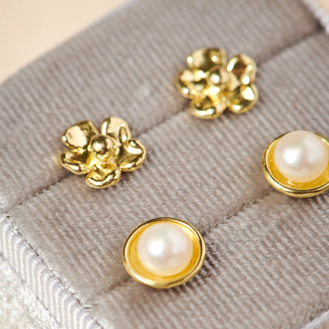 Petite Lavender Studs