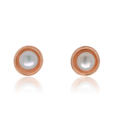 Wellesley Row Buy Rose Gold Pearl Earrings Online India | Ubuy