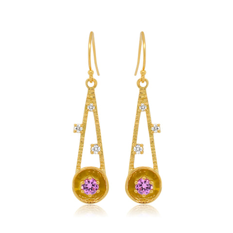 Mini Shooting Star Earrings - Gold