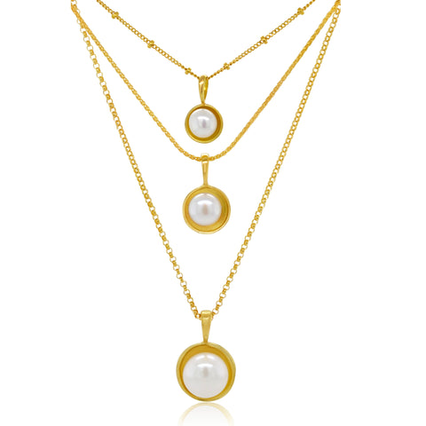 Pearl Pendant - Gold