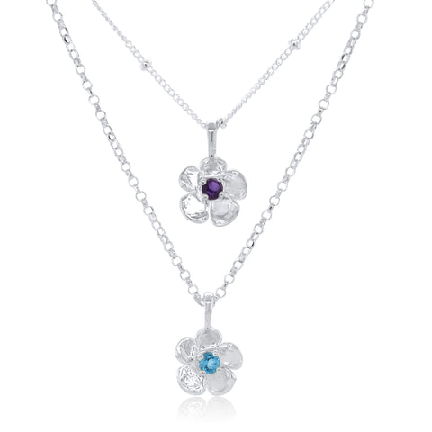 Petite Lavender Gem Necklace