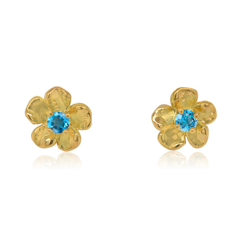 Petite Lavender Gem Studs