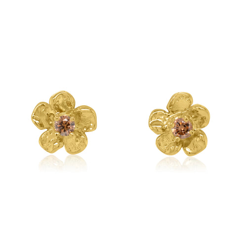 Petite Lavender Gem Studs