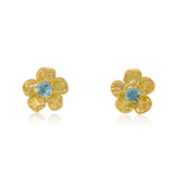Petite Lavender Gem Studs