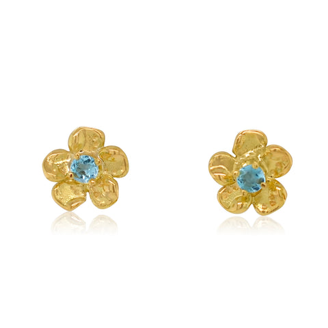 Petite Lavender Gem Studs