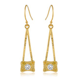 Dangling Seashell Sparkle Earrings