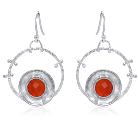 Aurora Earrings_Carnelian_Kristen Baird