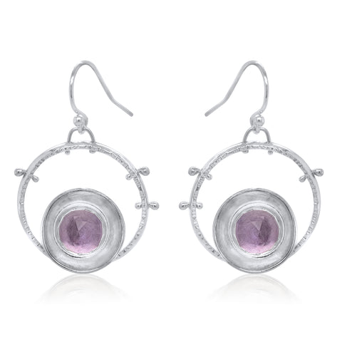 Aurora Earrings with Pink Amethyst by Kristen Baird®