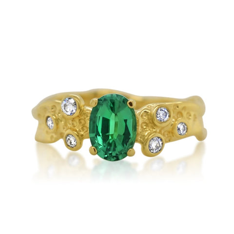 Beneath the Stars Yellow Gold and Emerald