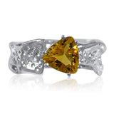 Ripple Ring Builder - 8mm Trillion Cut Citrine_by Kristen Baird®