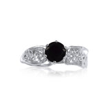 Ripple Ring Builder - 6mm Round Cut Onyx_by Kristen Baird®