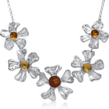 Cinq-Fleur de Cerisier Necklace_Yellows_Kristen Baird®