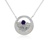 Min Pinnacle Necklace Amethyst by Kristen Baird, Savannah Jewelry Designer
