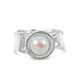 Pearl Ripple Ring