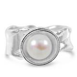 Pearl Ripple Ring