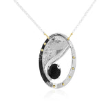 Current Necklace Onyx - Fewer Granules