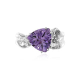 Ripple Ring Builder - 10mm Trillion Cut Amethyst_by Kristen Baird®