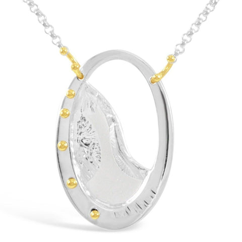 Shore Necklace_No Gemstones_18K Gold Granules_Kristen Baird®