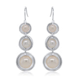 Triple Pearl Splash Earrings by Kristen Baird®